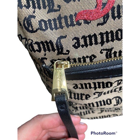 Juicy Couture all-over logo backpack pop out red glitter juicy spell out main image 9